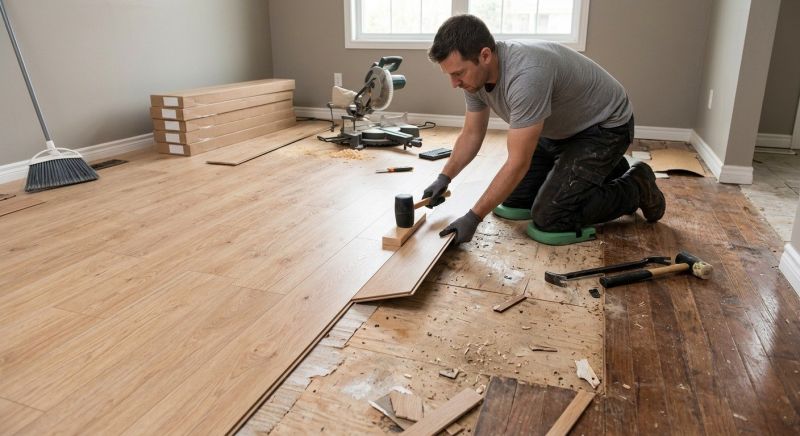 Laminate Floor Replacement in Melville, NY