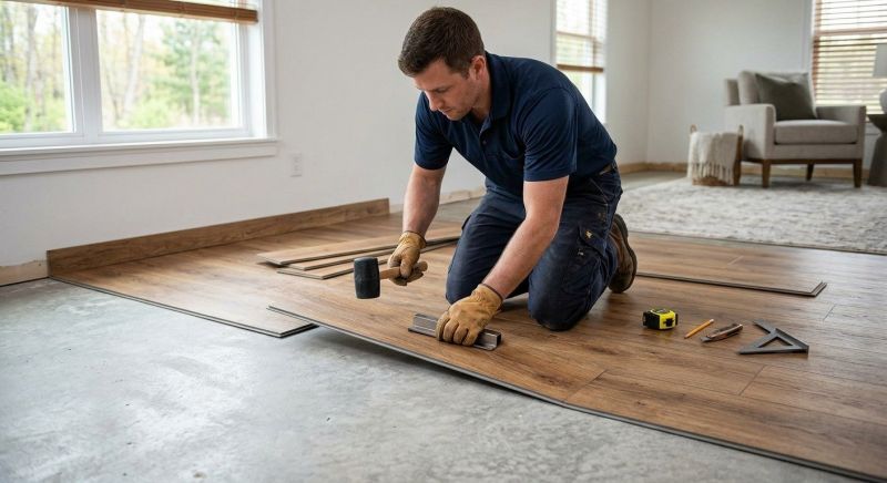 Luxury Vinyl Tile Installation in Glen Head, NY