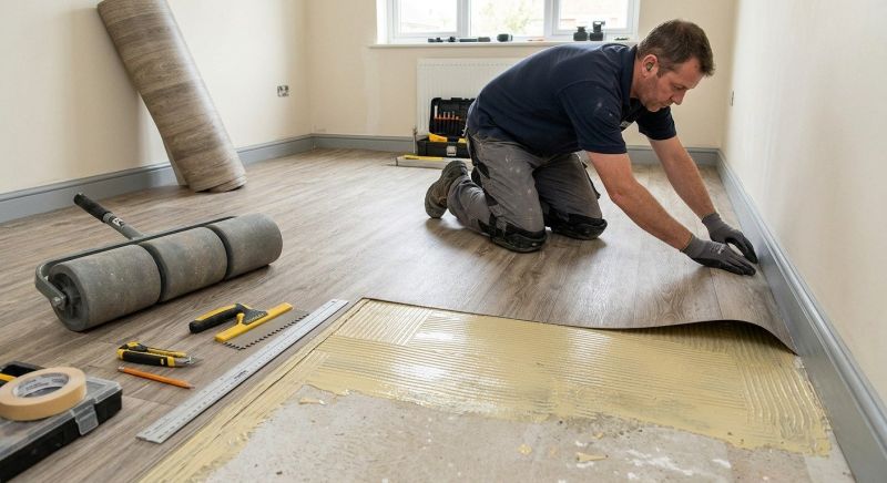 Sheet Linoleum Installation in Bellmore, NY
